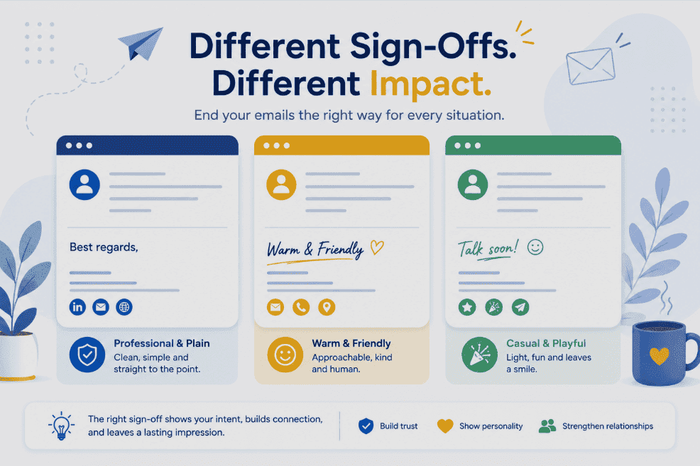 Interesting email sign-offs — creative and professional ways to end an email in 2026